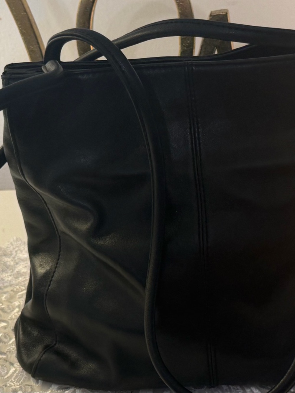 Giani Bertinini Black Leather Hobo Bag